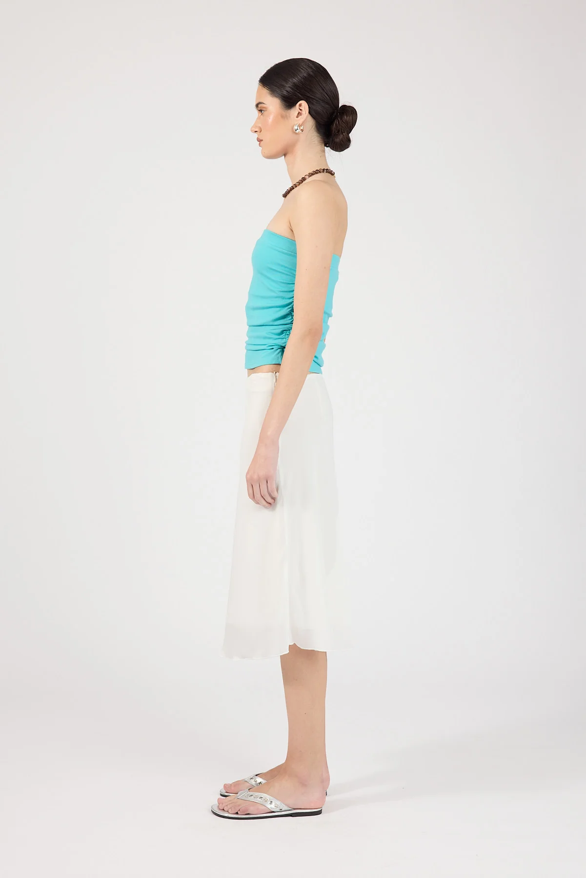 Perfect Stranger Zadie Strapless Tube Top Turquoise - Image 2