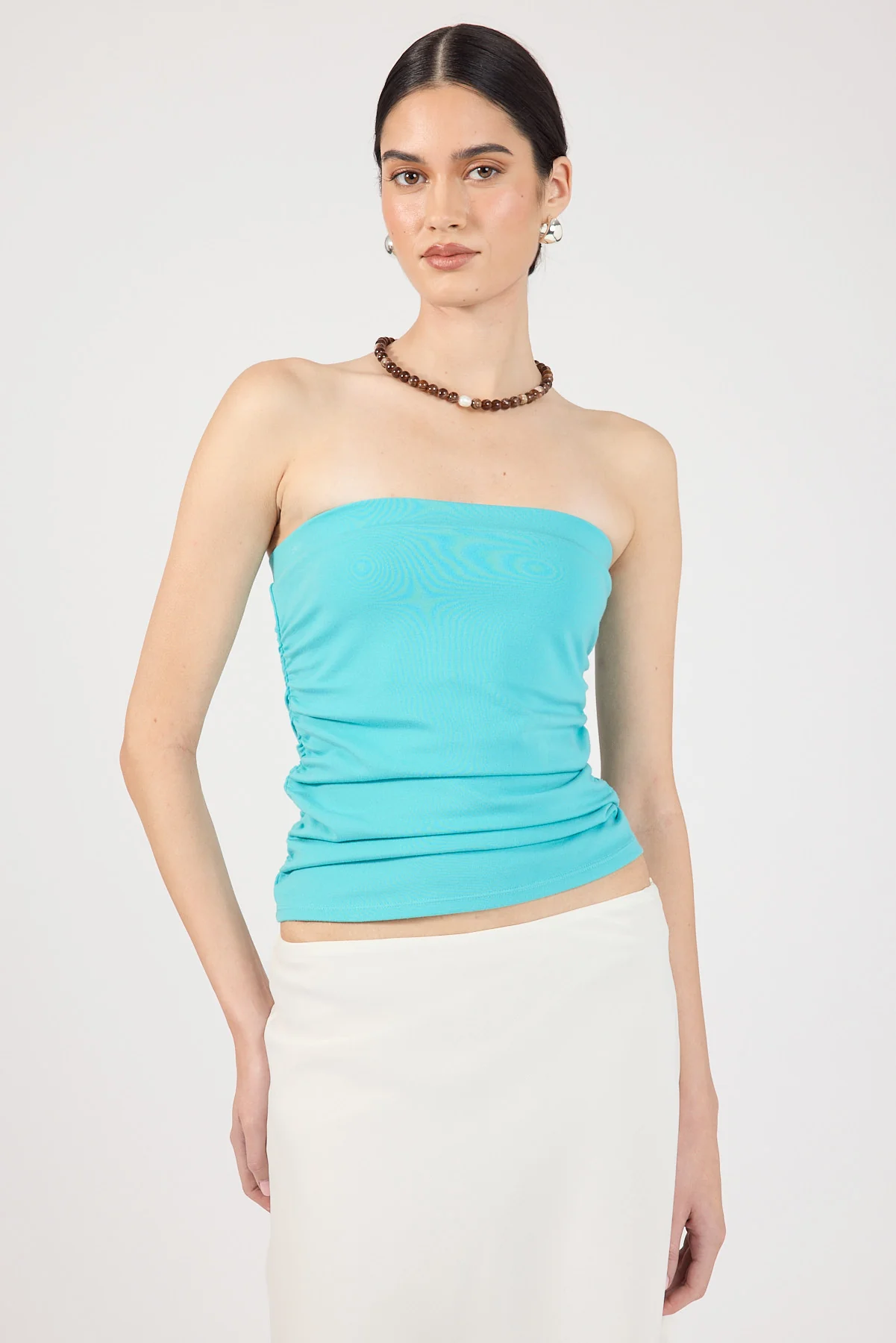 Perfect Stranger Zadie Strapless Tube Top Turquoise - Image 5