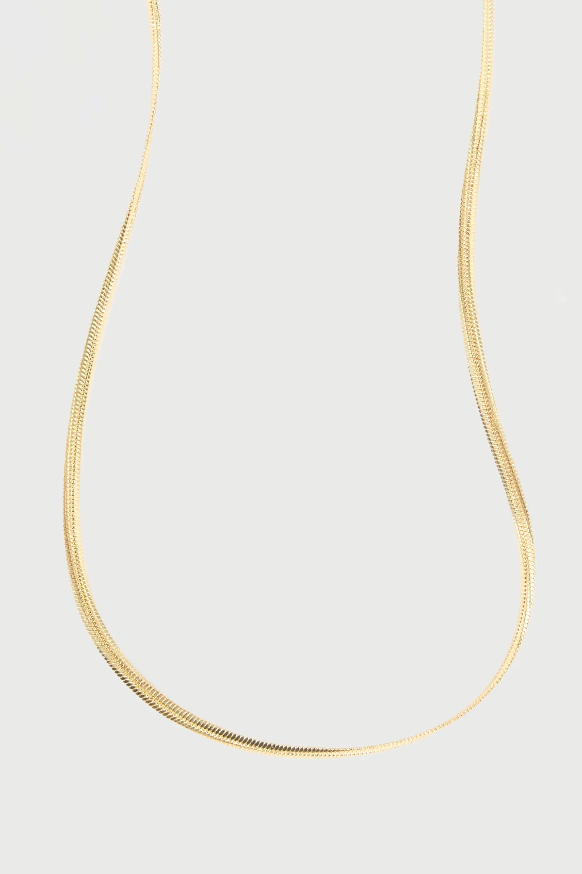 Perfect Stranger Zane Snake Chain Necklace 18K Gold Plated - Image 2