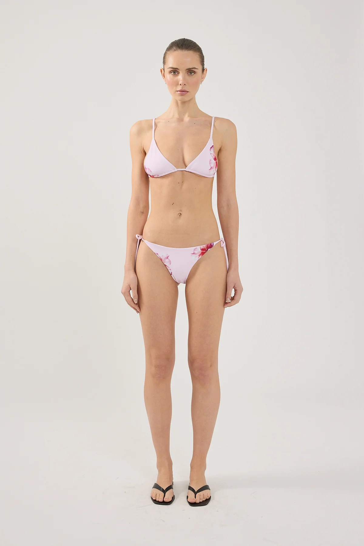 Perfect Stranger Zimi Flower Tie Bikini Top Pink