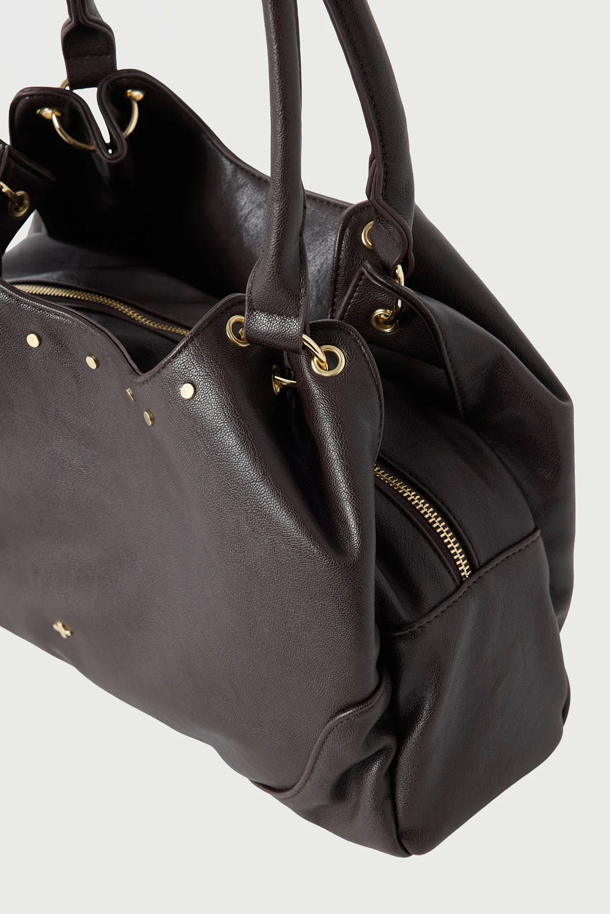 Peta + Jain AUDACITY SHOULDER BAG Grainy Choc - Image 3