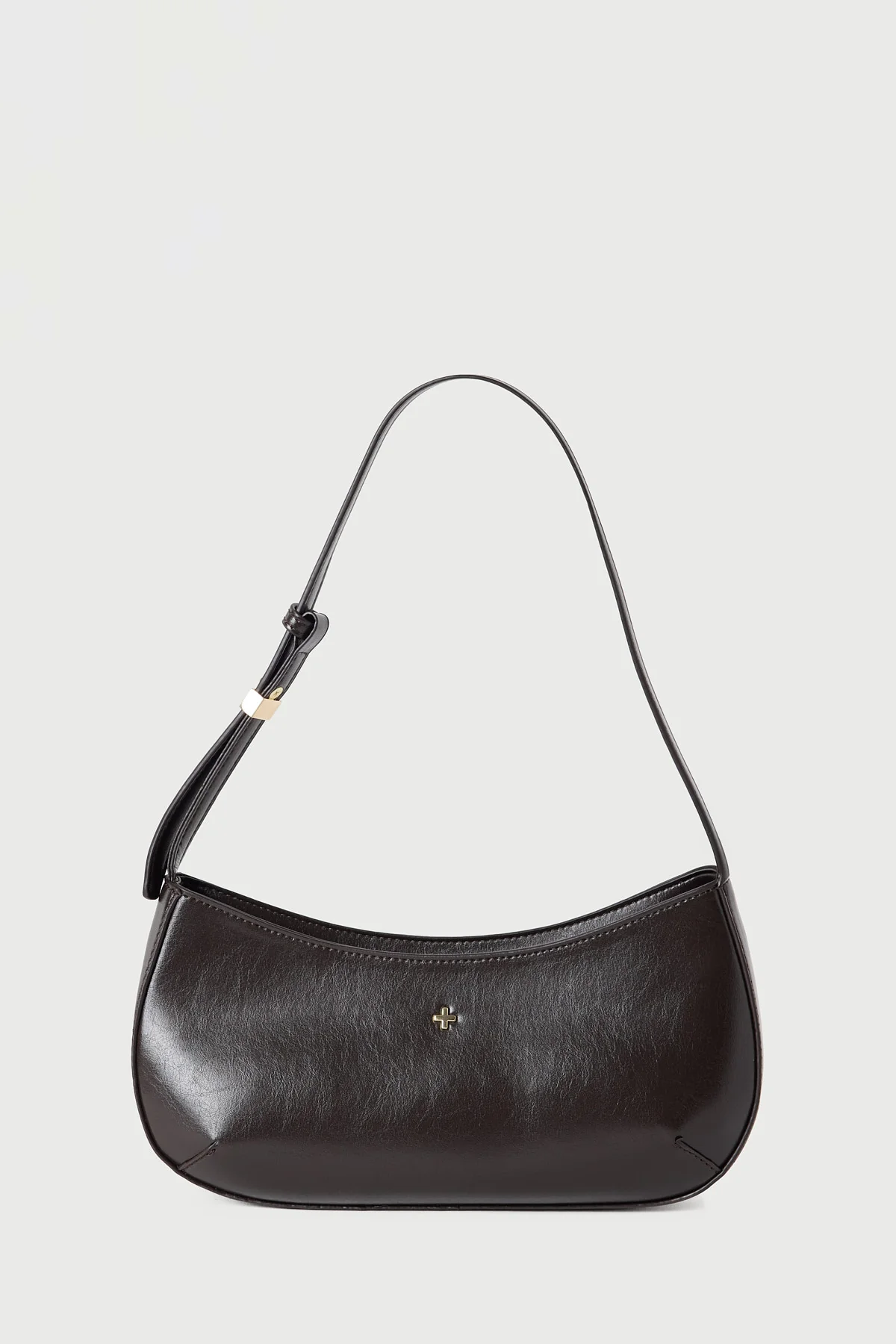 Peta + Jain EMBRACE SHOULDER BAG Choc Smooth