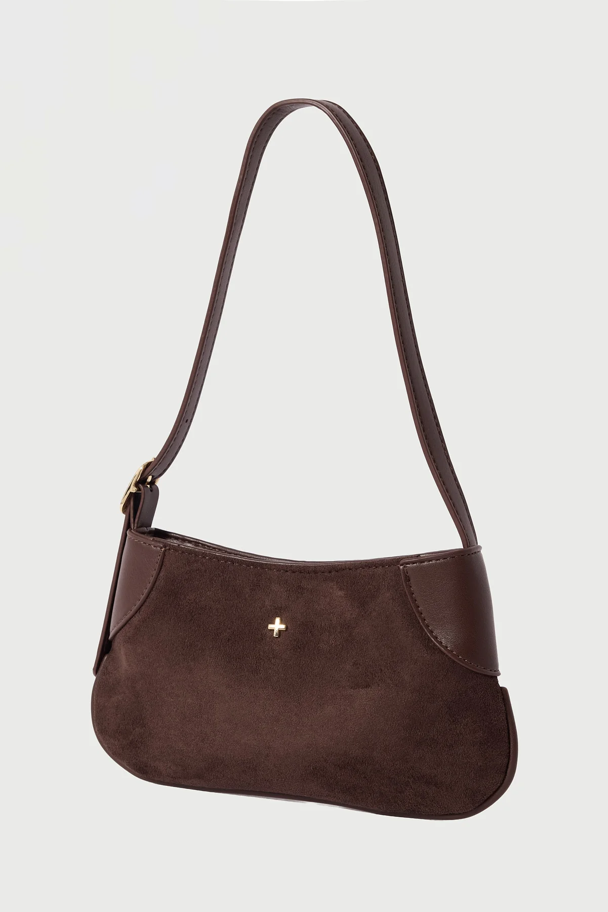Peta + Jain GLINDA MINI SHOULDER BAG ESPRESSO SUEDE - Image 2
