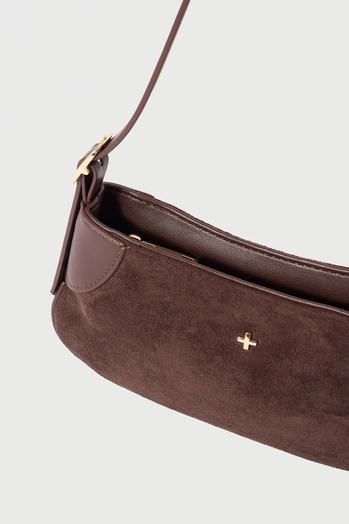 Peta + Jain GLINDA MINI SHOULDER BAG ESPRESSO SUEDE - Image 3