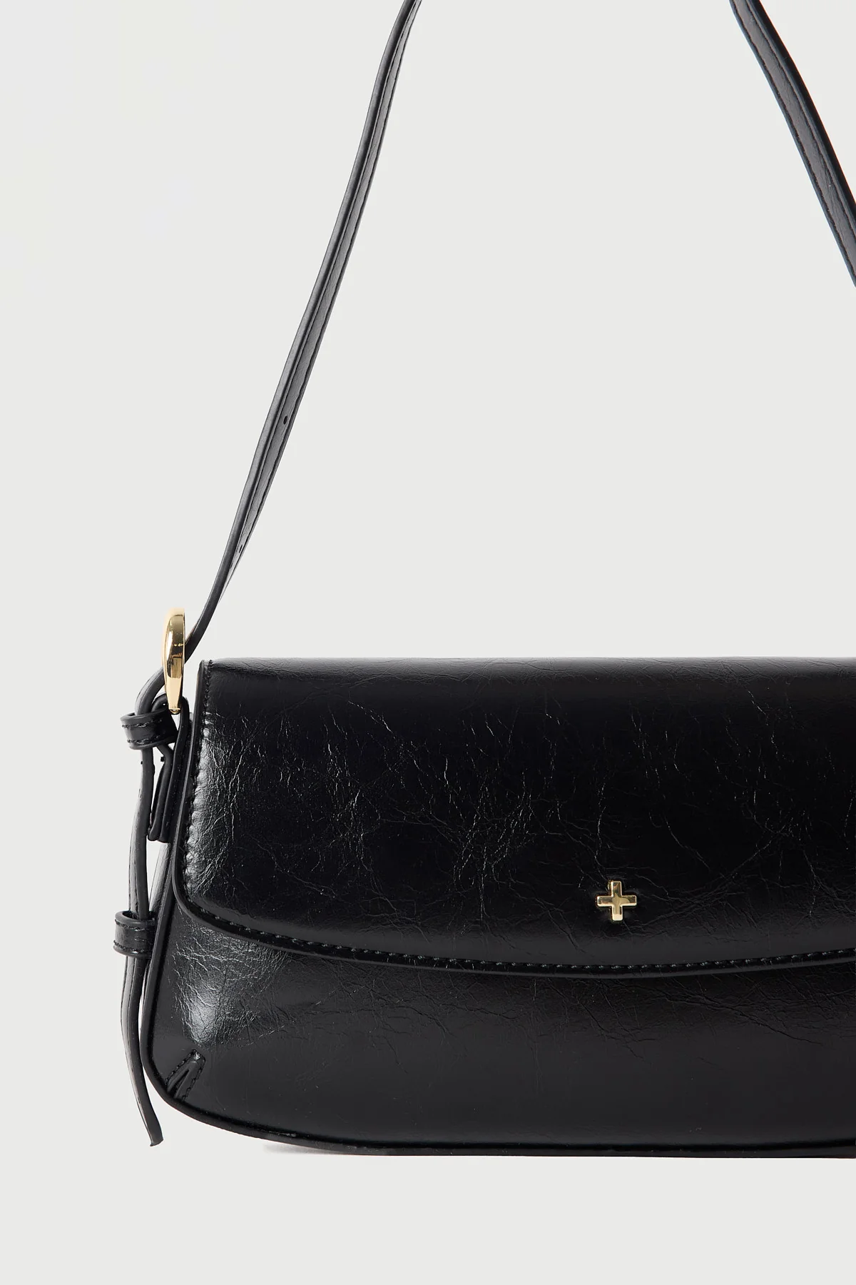 Peta + Jain Hailee Shoulder Bag BLACK SHINE GOLD - Image 2