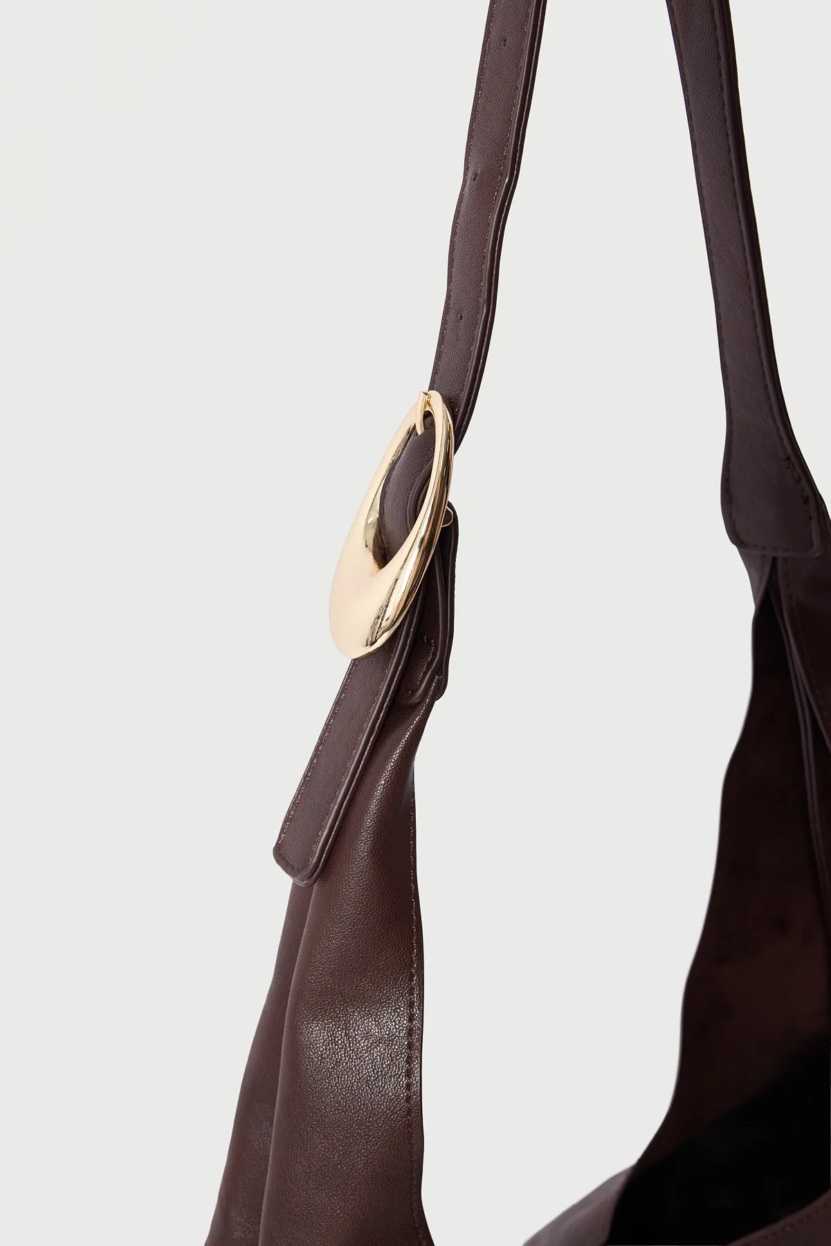 Peta + Jain KISMET HOBO BAG WITH POUCH Grainy Brown - Image 3