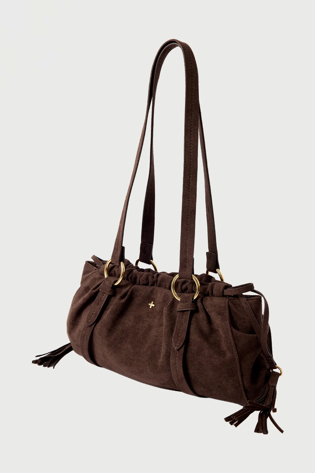 Peta + Jain Rory Chocolate Suede/Gold - Image 2