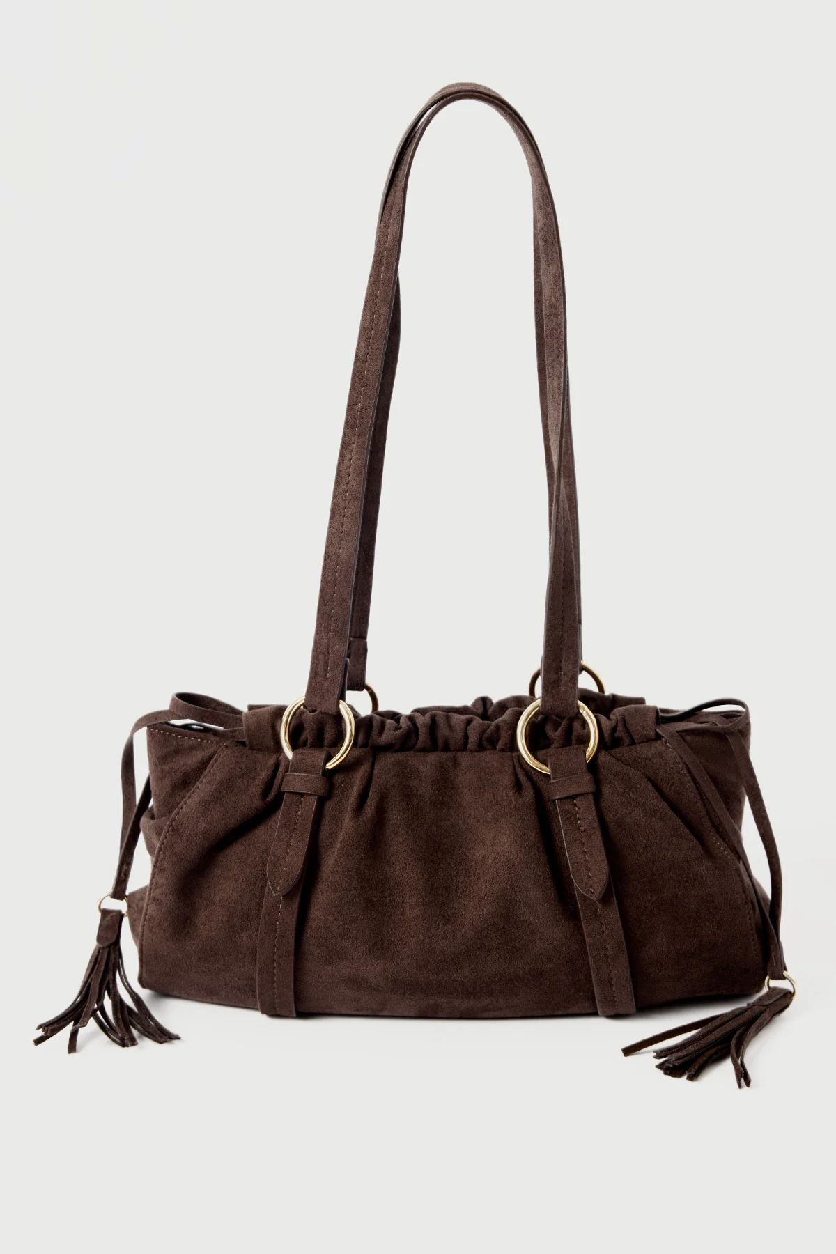 Peta + Jain Rory Chocolate Suede/Gold - Image 4
