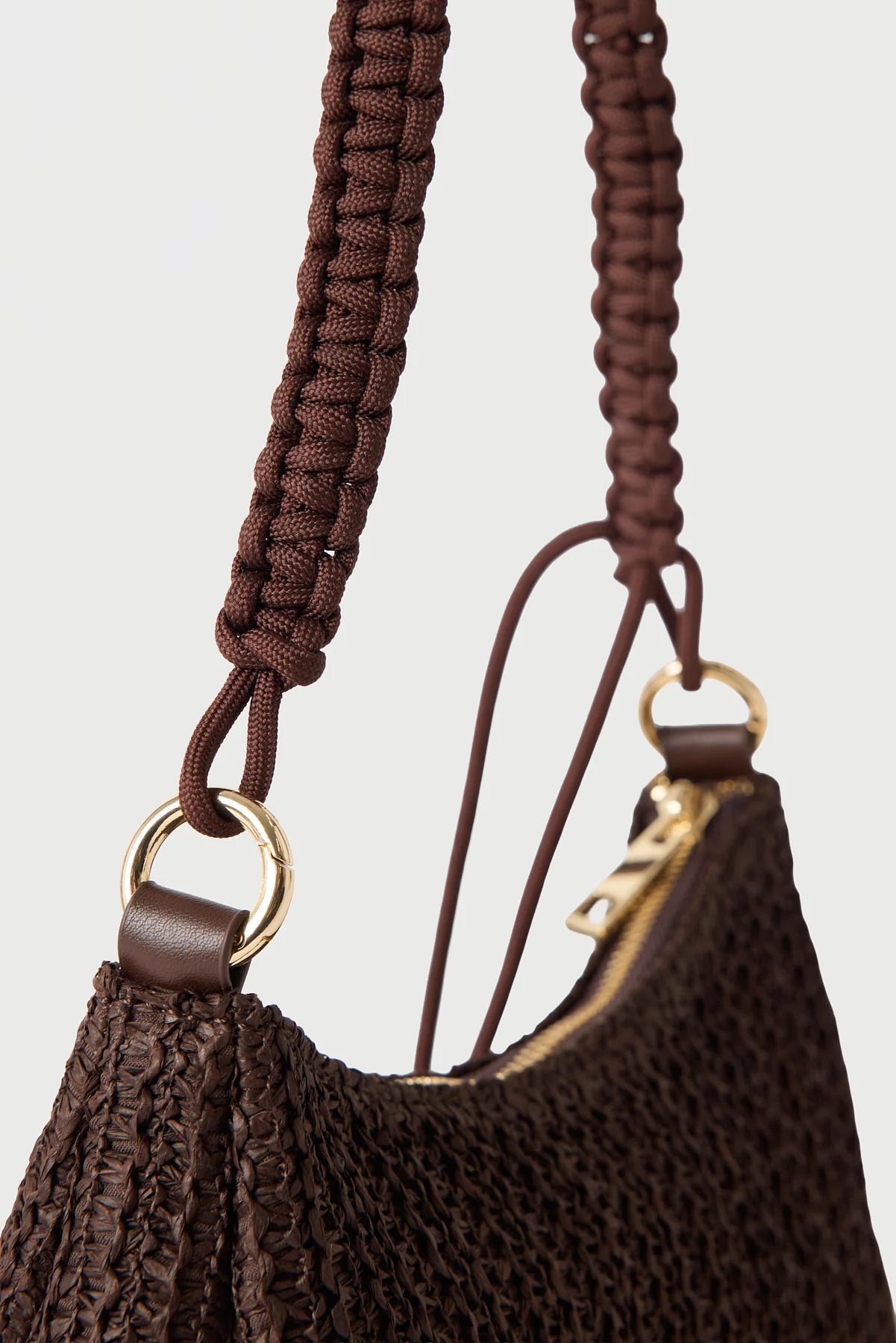 Peta + Jain Tulum Shoulder Bag CHOC RAFFIA - Image 5