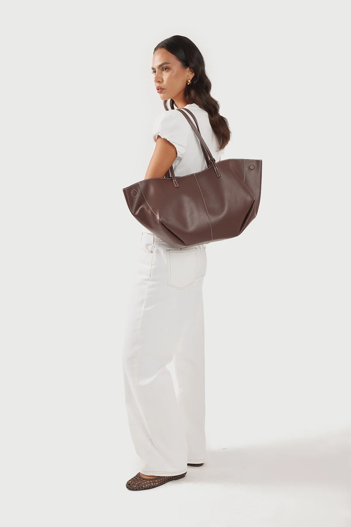 Peta + Jain Willa Chocolate Pebble/Gold - Image 4