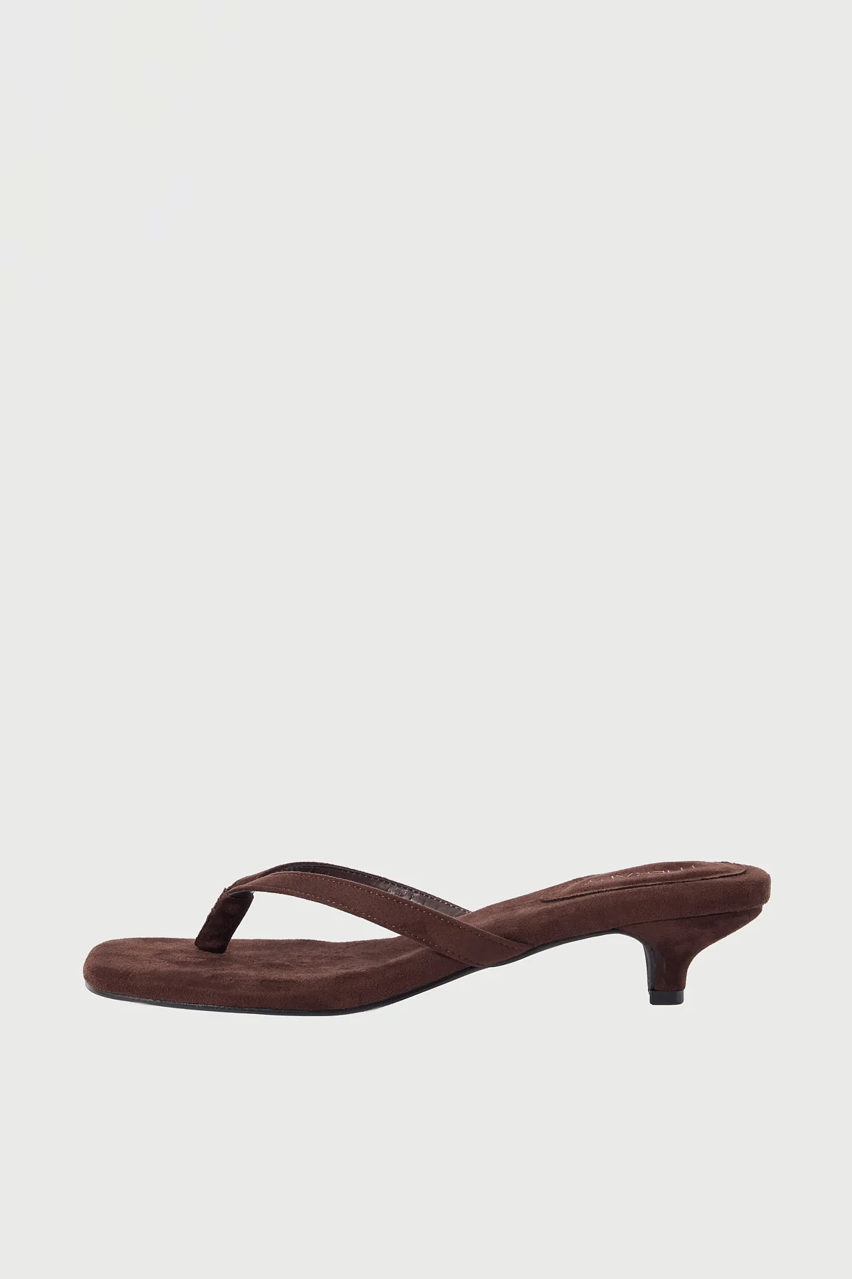 Therapy Heatwave Thong Heel Choc microsuede