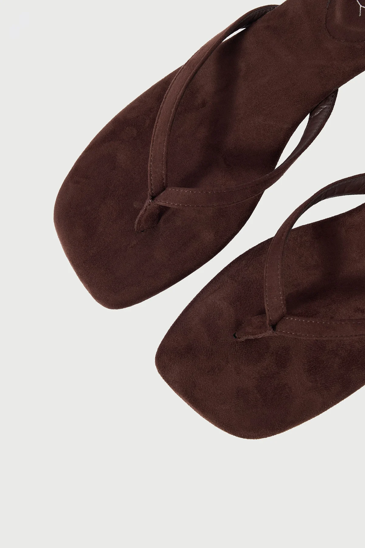 Therapy Heatwave Thong Heel Choc microsuede - Image 3